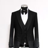 Traje negro total "Obsidian Spark"