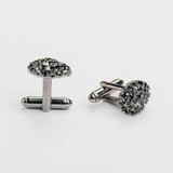 Gemelos negros "SHIELD" con piedras Swarovski®