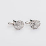 Gemelos "SCUDO" en plata con piedra Swarovski®