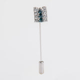 Gemelos y broche "STRIPES" con piedra Swarovski®