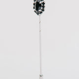 Gemelos y broche "O CROWN" con piedra Swarovski®