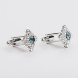 Gemelos y broche "SQUARE" con piedra Swarovski®