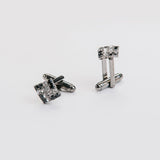Gemelos "S SQUARE" con piedra Swarovski®