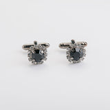 Gemelos bicolor "0 CROWN" con piedra Swarovski®