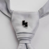 Gemelos y broche "BAGUETTE" con piedra Swarovski®