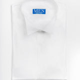 Camisa diplomática "MILANO" con tejido de trama oblicua