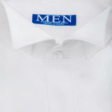 Camisa diplomática "MILANO" con tejido de trama oblicua