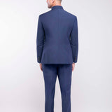 Traje con cuello mao "Royal Flame"