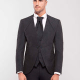 Traje con cuello mao "Silent Refinement"