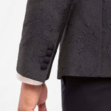 Traje con cuello mao "Silent Refinement"