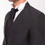 Traje con cuello mao "Silent Refinement"