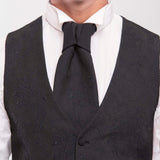 Traje con cuello mao "Silent Refinement"