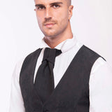 Traje con cuello mao "Silent Refinement"