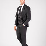 Vestido formal totalmente negro