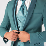  Traje con solapa chal "Tide Elegance"