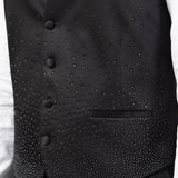Traje negro total "Obsidian Spark"