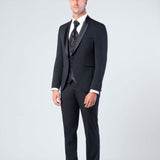  Esmoquin con solapa chal "Noir Allure"