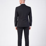 Traje negro total "Obsidian Spark"