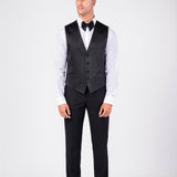 Traje negro total "Obsidian Spark"
