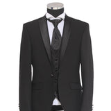 Traje de esmoquin negro total
